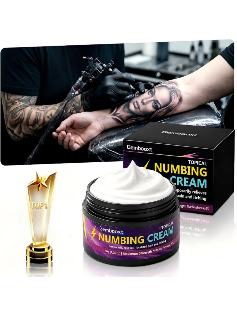 Extra Strength Tattoo Numbing Cream | 6-Hour Pain Relief for Tattoos